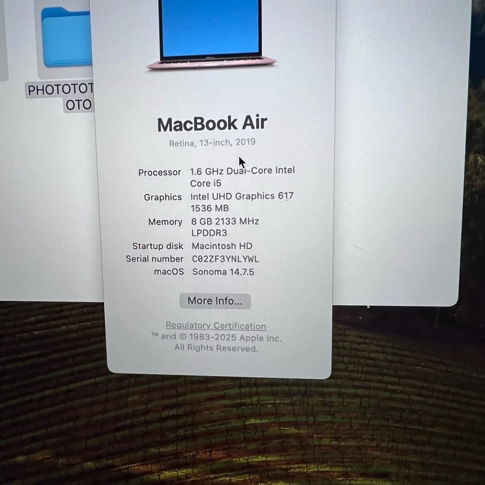 Apple Silver MacBook Air Sleek Laptop
